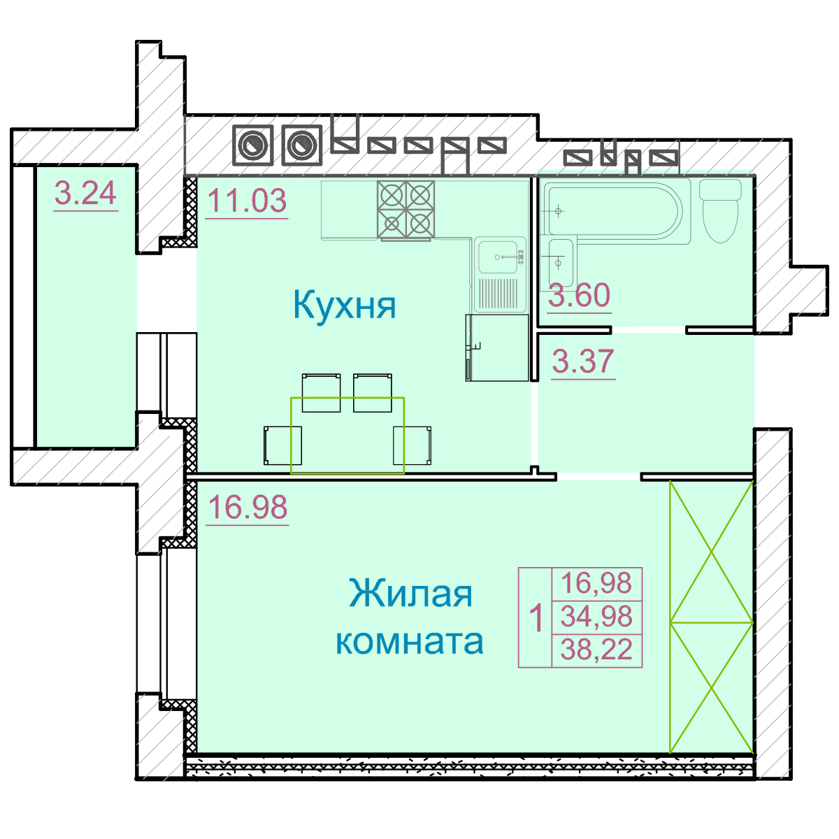 Планировка комнаты в общежитии 17 кв м